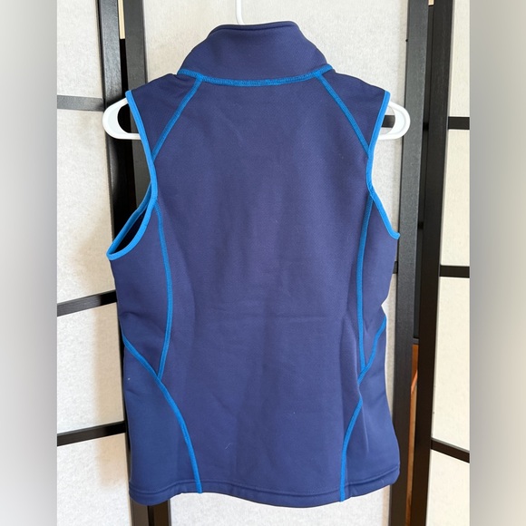 L.L. Bean ProStretch Fleece Vest.  Blue ~ Sappi Paper Logo - Picture 2 of 11